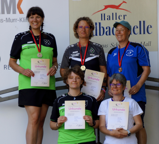Sieger der Blankbogen Damen mit Diana vom BSV Ulm